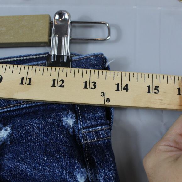 Mother Jeans Womens 25 The Curbside Flood Yee Haw Barrel Baggy Loose Medium Wash - Picture 10 of 16